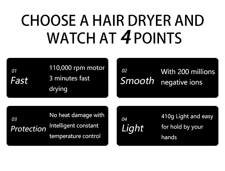 Creade™ AeroSilk Pro High-Speed Hair Dryer